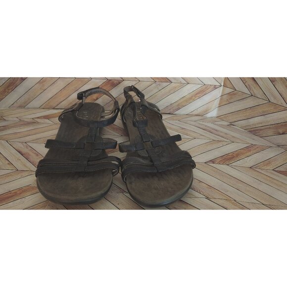 Women Privo by Clarks Black Patent Strappy Sandal Shoe size 8.5 - Picture 5 of 6